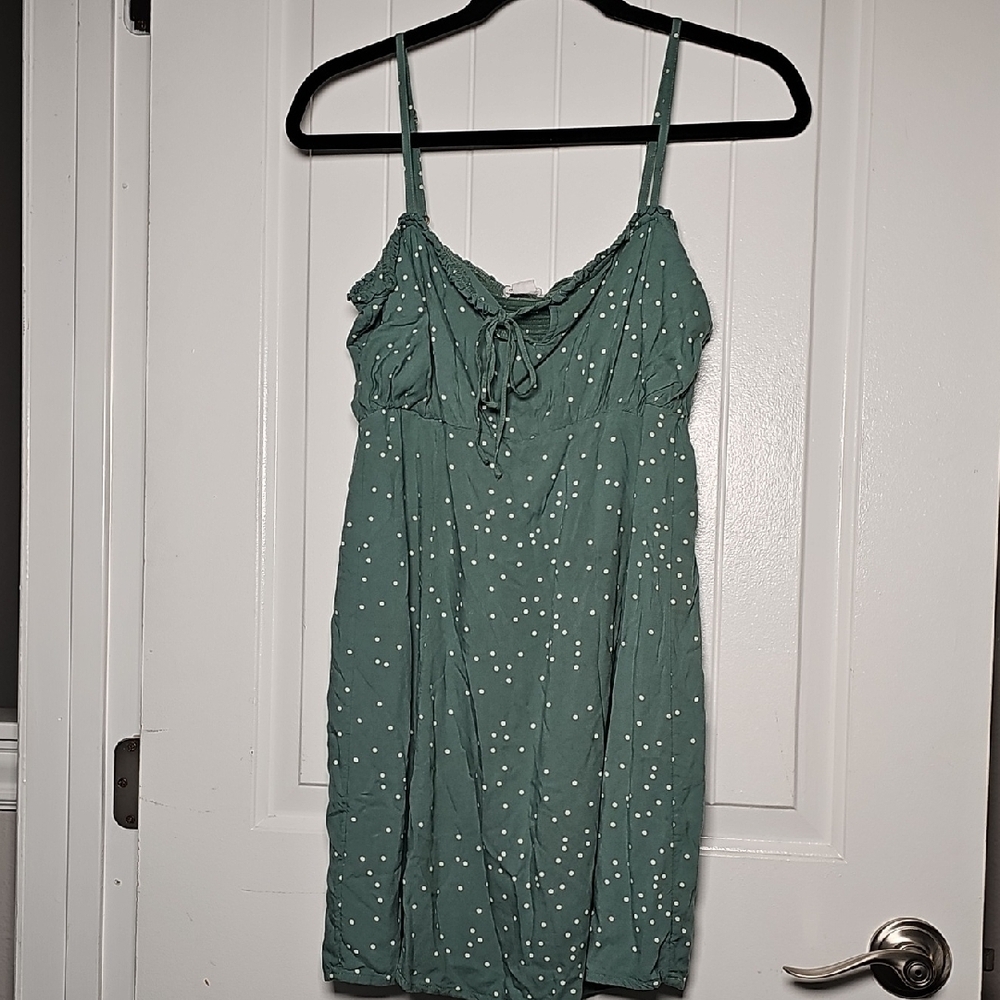 O'Neill M Mint Green Dress with White Dots